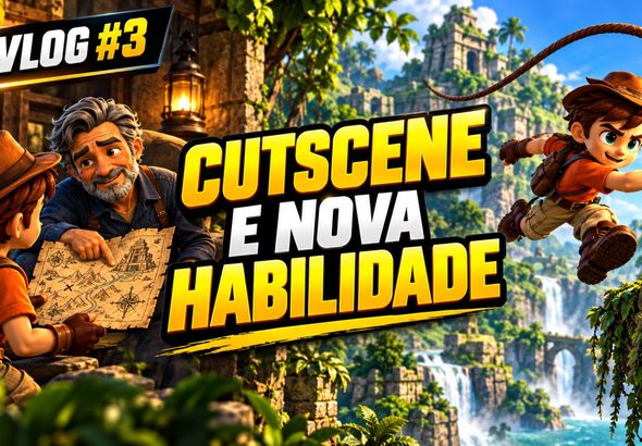 DevLog #3: aventureiro recebe um mapa do avô e usa uma nova habilidade de chicote